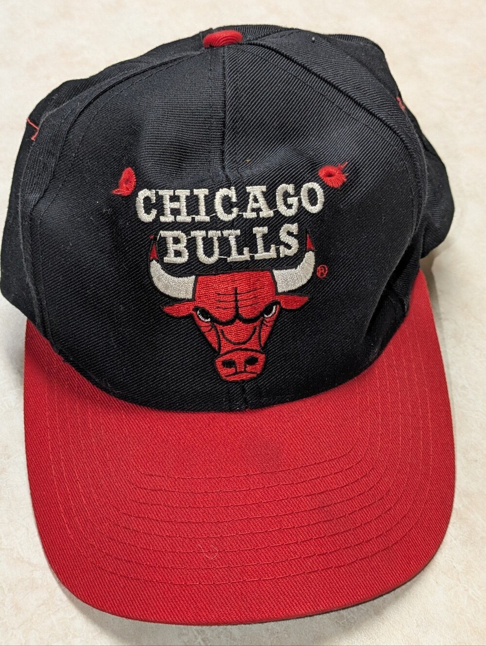 NBA Chicago Bulls Team Logo Interior Snapback Hat